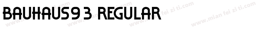 bauhaus93 regular字体转换